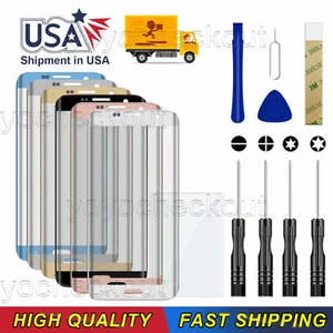 For Samsung Galaxy S7 Edge Replacement Glass Lens Screen US - Picture 1 of 13