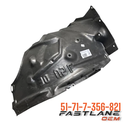 2016-2019 BMW 320I/328D/330E/330I REAR LEFT FENDER LINER NEW OEM 51-71-7-356-821 - Image 1 of 4