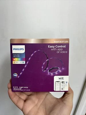 Philips 6.5ft Smart LED Light Strip 20W Tunable Wi-Fi Full Color 1600 Lumens WIZ - Image 1 of 4