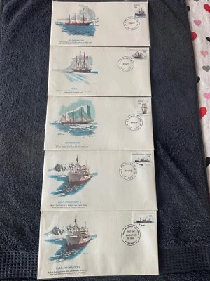 Territorio Antártico Australiano - 5 cubiertas mataselladas en 1979. ¡Excelente estado! Foto 1 de 4