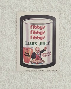 1974 Topps Wacky Package Series #7 "Fibby's Juice" TB NM