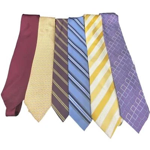 Lot 6 some Vintage mens ties Donald j. Trump Jos A. Banks Nautica Burt Pulitzer - Picture 1 of 6