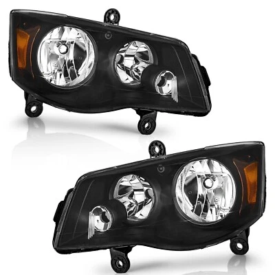 For 2008-2016 Chrysler Town&Country 2011-2020 Dodge Grand Caravan Pair Headlight - Изображение 1 из 4