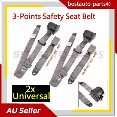 2PCS 3-Points Belt Seatbelt Strap Top Retractor For Toyota Honda Mazda Universal - image 1 of 4