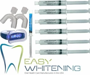 60cc Teeth Whitening Kit 18%Carbamide Peroxide with Light and Remineralizing Gel - Picture 1 of 2