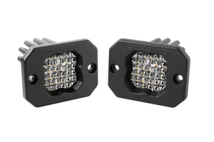 Diode Dynamics Stage Series C1R White Flood Flush Mount LED Pods Pair DD7427P - Picture 1 of 3