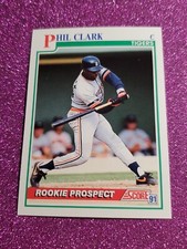 1991 Score Baseball Card #756 Phil Clark Rookie Card RC Detroit Tigers 