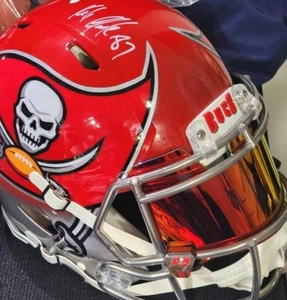 Rob Gronkowski Autographed Full-Size Authentic Tampa Bay Bucs Custom Helmet 3D+! - Picture 1 of 14
