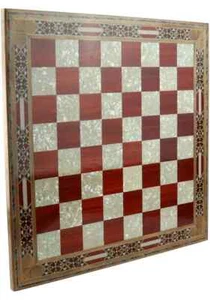 Chess Board Only Large Handmade Solid Inlaid Rosewood 14.2" / Gift Ideas🎁 - Picture 1 of 8