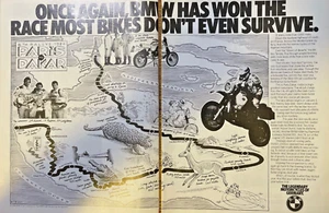 Publicidad de revista vintage 1984 BMW Motorcycles - Imagen 1 de 1