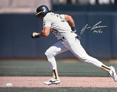 Jose Canseco autographed signed 16x20 photo MLB Oakland Athletics JSA COA - Image 1 of 2