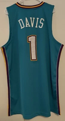 Camiseta Baron Davis New Orleans Hornets Auténtica NBA 44 L Reebok Grado Profesional Cosida Foto 1 de 4
