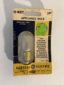 GE 15W Appliance Bulb - Double Contact Bayonet Base 15T7DC 🔥NEW NOS💥 - Picture 1 of 3