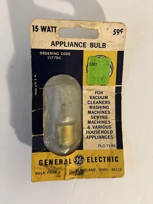 GE 15W Appliance Bulb - Double Contact Bayonet Base 15T7DC 🔥NEW NOS💥 - Image 1 of 3