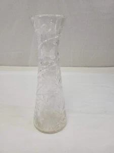 Jarrón bohemio de cristal de corte checo de 12" - Excelente estado - Imagen 1 de 8