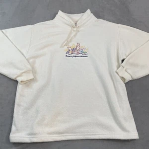 Vintage Disneyland Resort Sweater Womens Medium White California Adventure - Picture 1 of 13