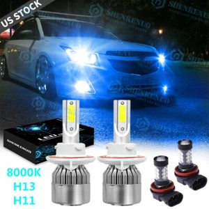 For  Cruze 2011-2013 2014 2015 - 8000K LED Headlight Hi/Lo + Foglight bulbs - Picture 1 of 9