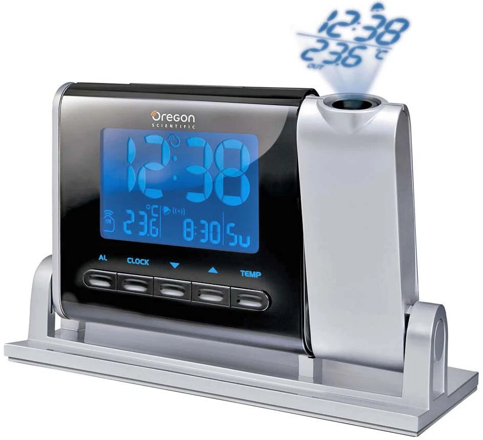 OREGON SCIENTIFIC RMR329P Stazione Meteo Sveglia e Proiezione Orario con Difetti - Immagine 1 di 4