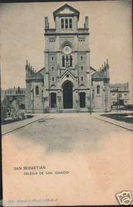 ANTIGUA POSTAL SAN SEBASTIAN IGLESIA SAN IGNACIO HAUSER Y MENET POSTCARD CC00778 - Picture 1 of 1