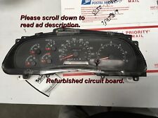 1999-2001 Ford F-250 ,F350 speedometer cluster. GAS   Refurbished circuit board.