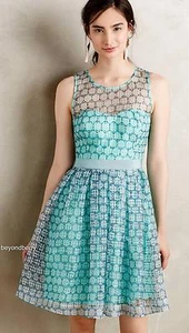 NUEVO Vestido Anthropologie Chasia de Moulinette Soeurs Talla 6-8-10-12 - Imagen 1 de 7