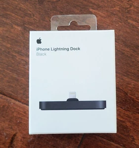 NEW - SEALED - Genuine Apple Lightning Dock - Black - iPhone - FREE SHIPPING!!! - Picture 1 of 3