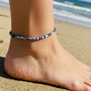 2025 NEW Tiny Sea Sediment Anklet for Woman Colorful Anklet Dainty Anklet Gift - Picture 1 of 3