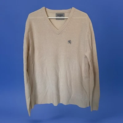 Suéter Pullover Express Para Hombre Tejido Grande 48”x29” 100% Lana de Cordero De Colección Foto 1 de 4