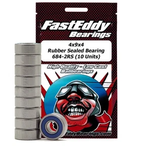 4x9x4 Rubber Sealed Bearing 684-2RS 10 Units - Picture 1 of 1