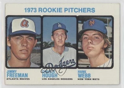 1973 Topps High Number Jimmy Freeman Charlie Hough Hank Webb #610 novato radiocontrol Foto 1 de 2