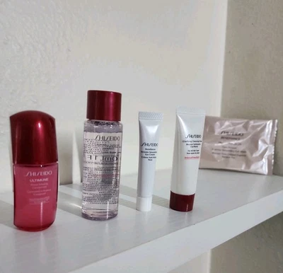 Shiseido Lot Ultimune Concentrate, Eye Wrinkle Cream, x5 Travel Products  - Image 1 of 4