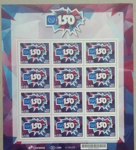 Brazil 150 Years Of The UPU Stamps Sheet 2024-ZZIAA - Picture 1 of 5