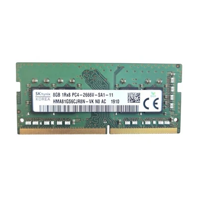 ✅️HMA81GS6CJR8N-VK OEM For SK Hynix 8GB 1Rx8 PC4-2666V-SA1-11 Laptop Memory✅️ - Image 1 of 2