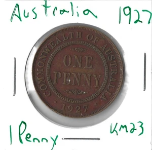 Münze Australien 1 Penny 1927 KM23 - Bild 1 von 4