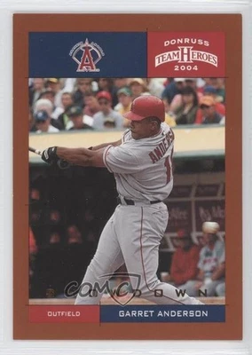 2004 Donruss Team Heroes Showdown Bronze /150 Garret Anderson #2 - Image 1 of 2