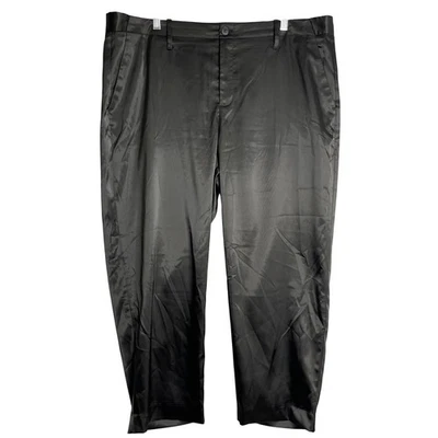 Gap Girlfriend Crop Pants Womens 18 Black Satin Mid Rise Preppy Classic - Image 1 of 4