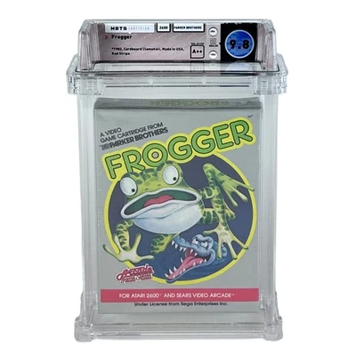 Videojuego Atari 2600 Frogger WATA 9.8 Sellado Al Reverso Rayas Rojas 1982 Foto 1 de 4