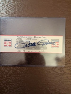 Pete Rose One Of A Kind Hall Of Fame Admission Ticket Signed - Image 1 of 4