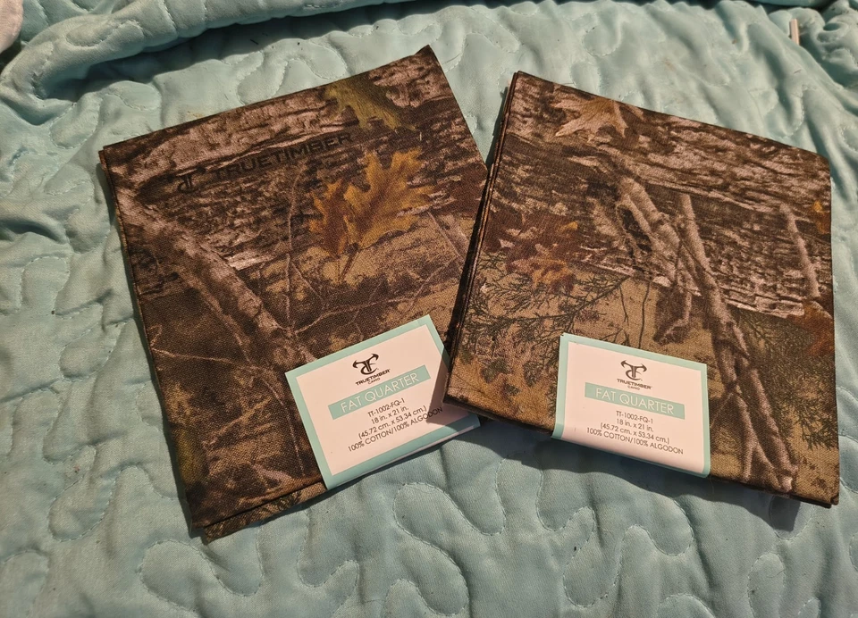 2 True Timber CAMO Tela Camuflaje Cuarto Graso FQ 18" X 21" ALGODÓN  Foto 1 de 1