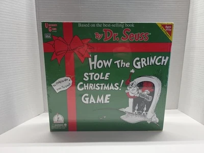 How the Grinch Stole Christmas Game New Sealed Dr Seuss University Games Vintage - Image 1 of 4