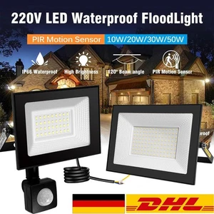 LED Fluter Außen Strahler Scheinwerfer Flutlicht Lampe 10W 20W 30W 50W 100W 200W - Bild 1 von 32