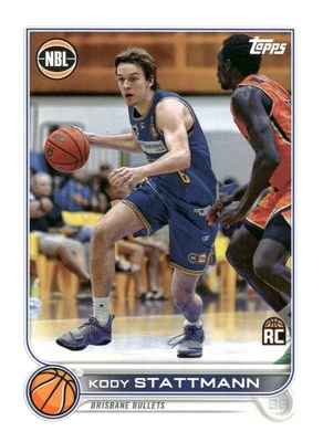 2022-23 Topps NBL #20 Kody Stattmann Brisbane Bullets Basketball Card - Image 1 of 2