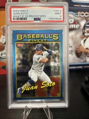 2024 Topps Finest - What If…1993 Finest Prototypes Juan Soto #93 PSA 9 - Image 1 of 2