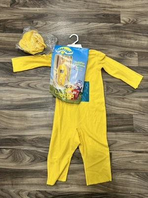 Fantasias de Halloween vintage infantil Teletubbies Laa-Laa anos 90 1998 Y2k tamanho 2T 3T 4T - Imagem 1 de 4