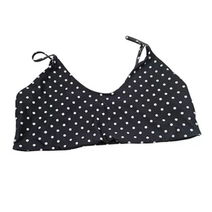 Blooming Jelly Womens Sz XL Bralette Black and White Polka Dot - Picture 1 of 5