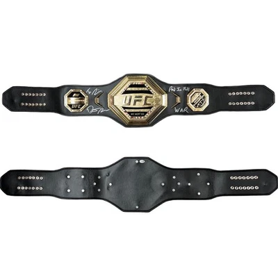Dustin Poirier autographed signed inscribed belt UFC JSA COA Max Holloway - Image 1 of 4