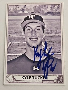 Kyle Tucker Signed Custom Under Armor Play Ball Card - Picture 1 of 2