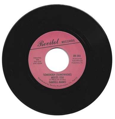 Darrell Banks Somebody Somewhere Needs You/Open The Door Northern Soul Listen - Image 1 of 2
