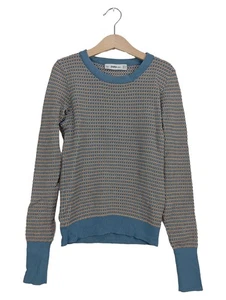 ZARA Damen Pullover XS Mehrfarbig Strukturmuster Langarm Viskose Strick Freizeit - Bild 1 von 2