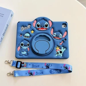 For iPad 2025 11th A16 10th 10.9" mini 7 6 Air Pro Stitch Kid Stand Case Cover - Picture 1 of 17